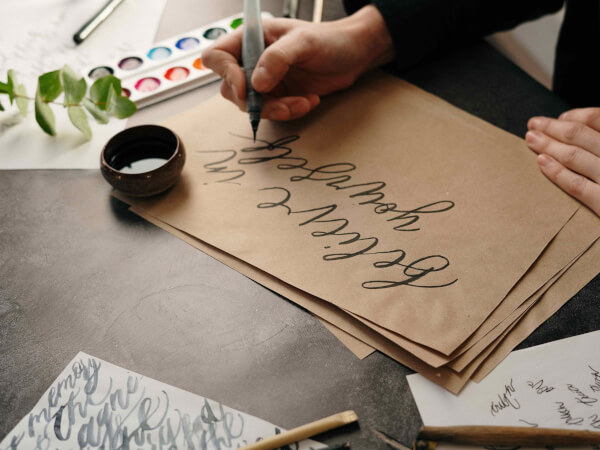 How Brush Lettering Promotes Mindfulness