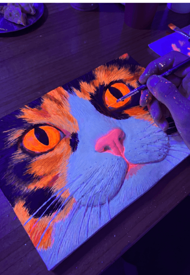 3D Cat Portrait Workshop - Neon Edition