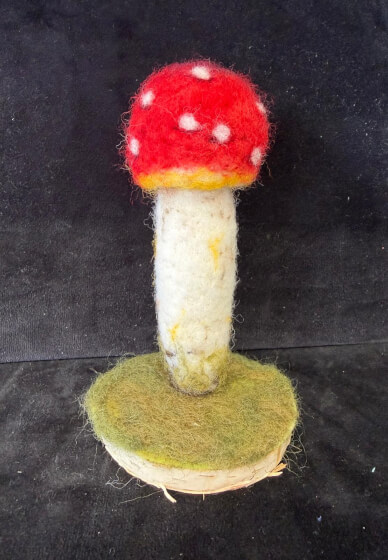 3D Felted Fly Agaric Workshop
