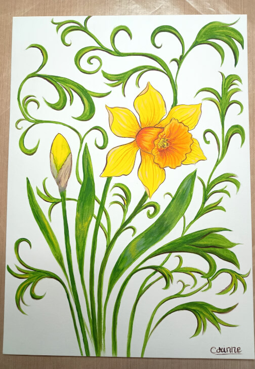 Acrylic Painting Workshop: Daffodil