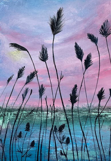 Acrylic Painting Workshop - Golden Hour Sunset