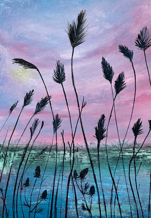 Acrylic Painting Workshop - the Golden Hour Sunset