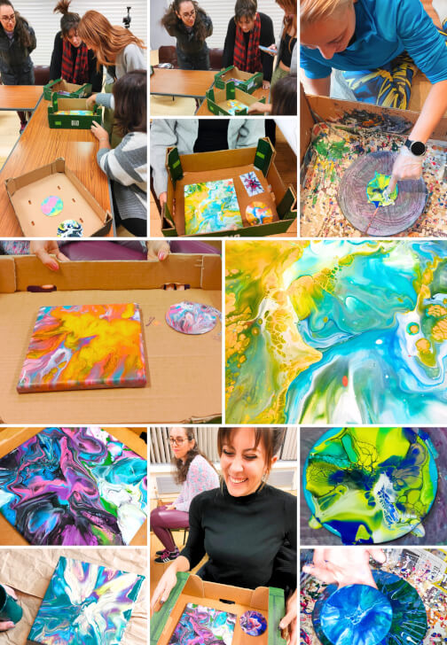 Acrylic Pouring Workshop - Colour Codes Experience