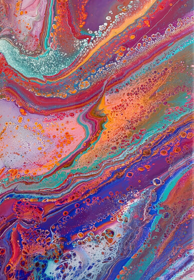 Acrylic Pouring Workshop for Teams - Individual Canvas