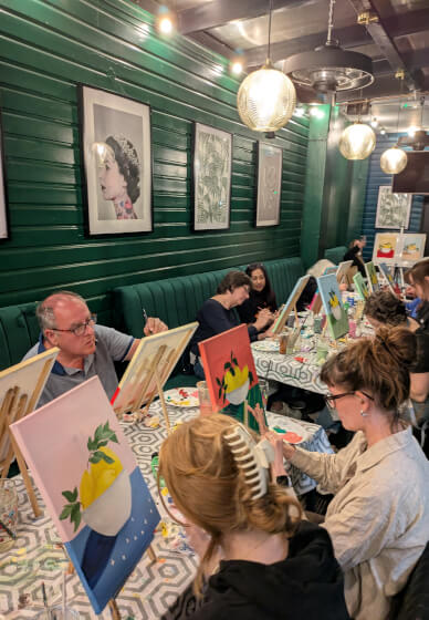 Acrylic Sip and Paint Class: Crouch End, London