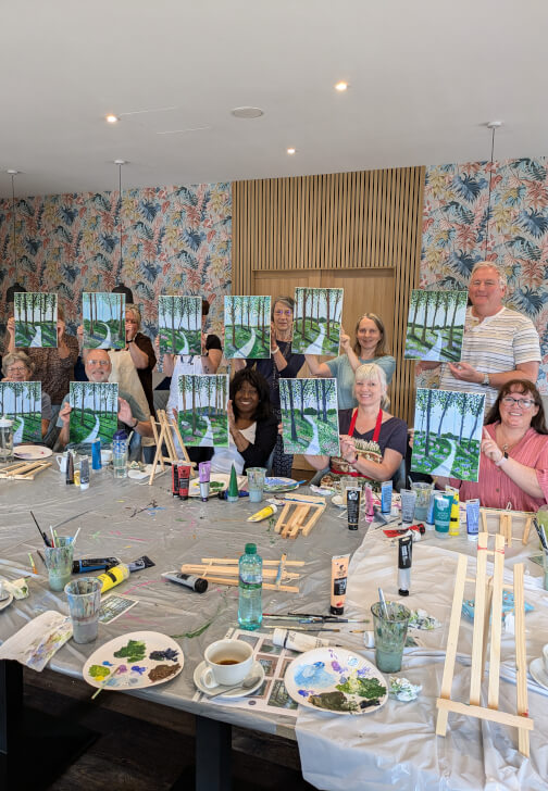 Acrylic Sip and Paint Class: Knebworth
