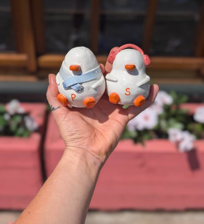 Adult and Child: Make a Salt and Pepper Shaker