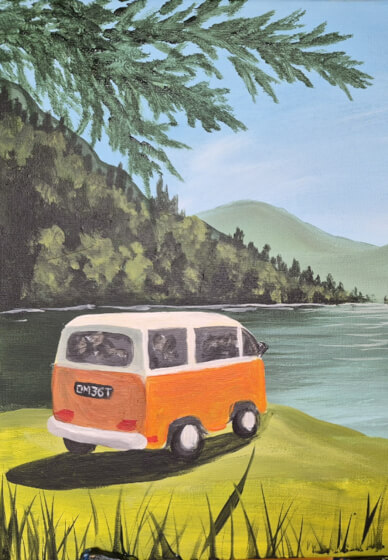 Afternoon Paint Class - Brush Party with Rachael - Didcot