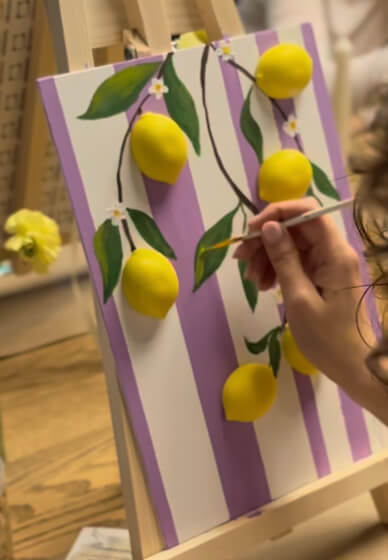 Amalfi Lemon Texture Art Workshop