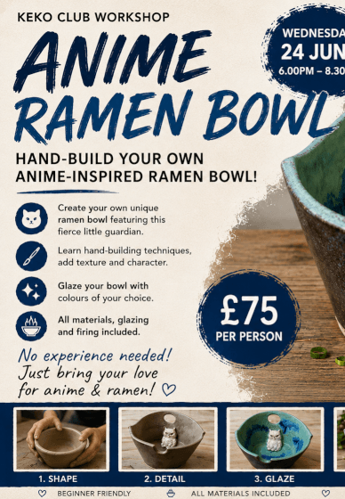 Anime Ramen Bowl Workshop