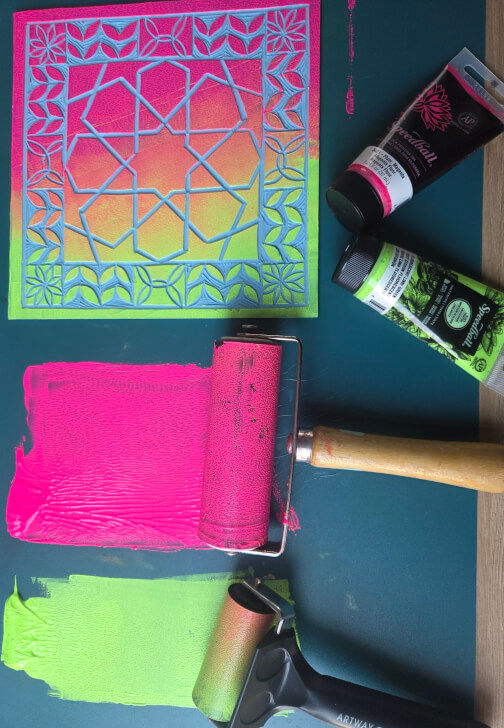 Arabesque Inspired Relief Printing Workshop