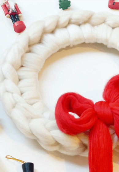 Arm Knitting Class: Christmas Wreath