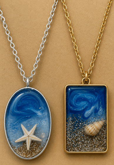 Beach-themed Resin Jewellery Workshop