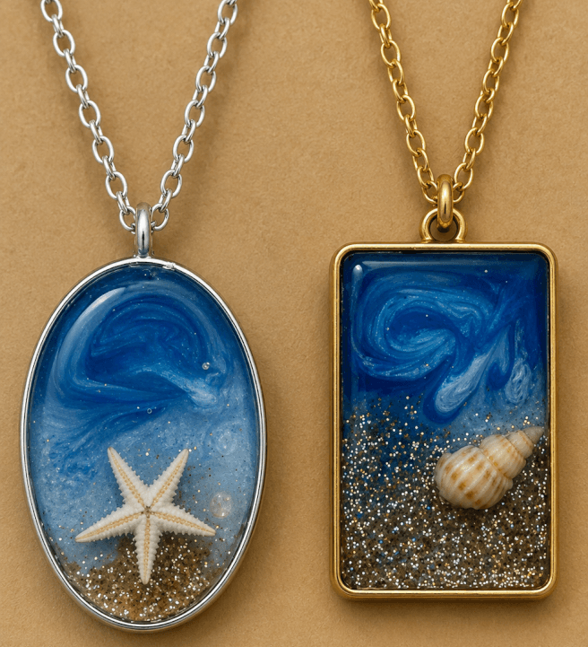 Beach-themed Resin Jewellery Workshop
