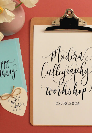 Beginner Dip Pen Calligraphy Workshop - Summer Cards