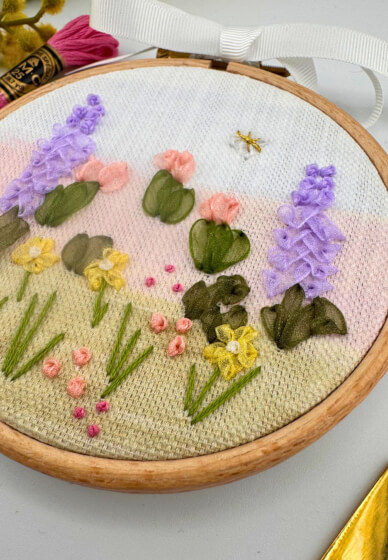 Beginner Ribbon Work Embroidery Workshop