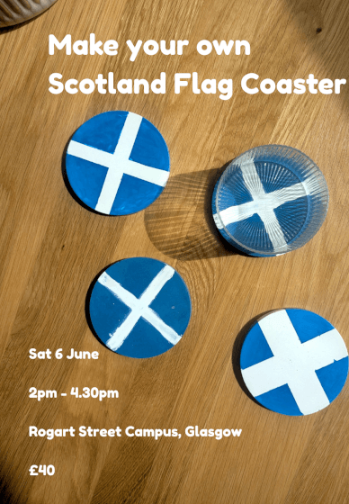 Beginners Jesmonite World Cup Flag Coaster Workshop