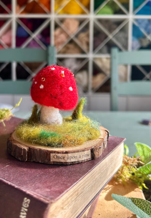 Beginners Needle Felted Mushroom Scene Workshop