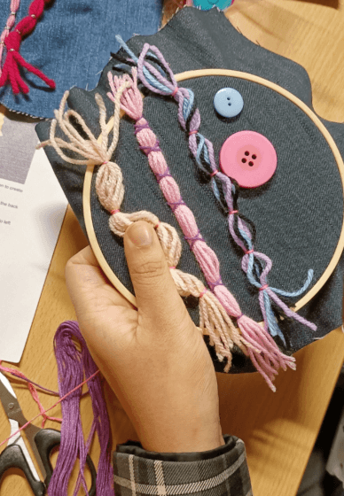 Beginners Upcycling Embroidery Workshop - Learn Couching