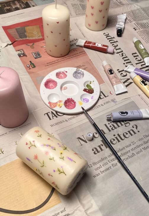 Bloom and Glow: Spring Candle Painting Workshop