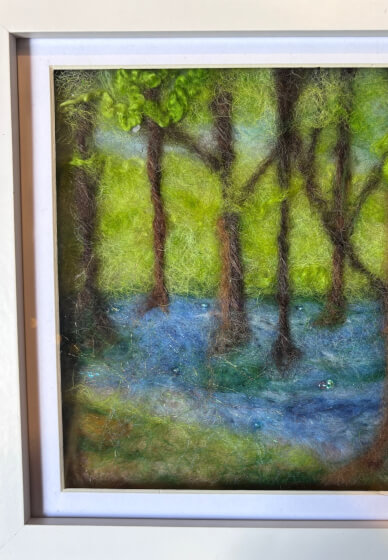 Needle Felting Art Workshop with Bluebell Wood Theme