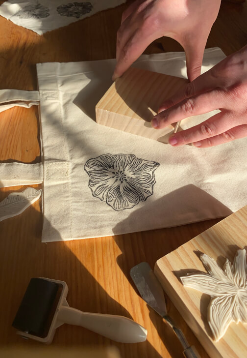 Botanical Lino Block Printing Workshop
