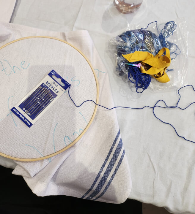 Bridal Party Embroidery Experience