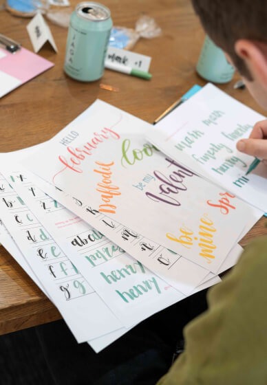 Brush Lettering Workshop: London Craft Week Special
