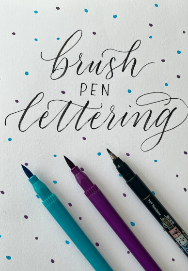 Brush Pen Lettering Workshop for Kids