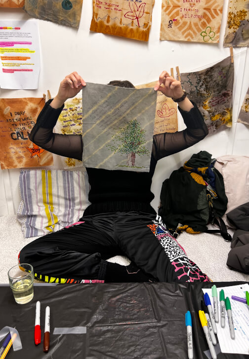 Bundle Dyeing Workshop Using Kitchen Waste
