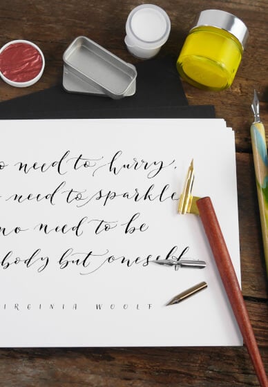 Free mindful lettering session - Modern Calligraphy Kits and Classes, Calligraphy Inks