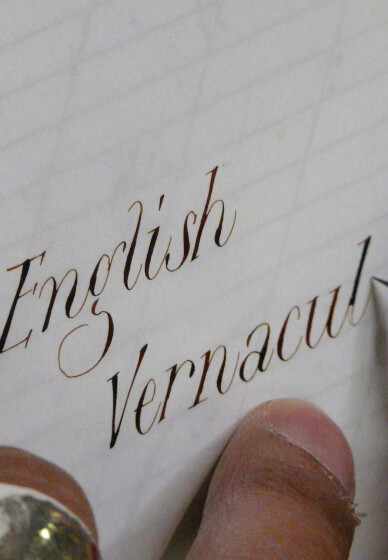 Calligraphy Lecture - English Vernacular