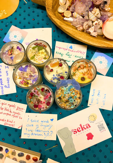 Candle Making Class: Magick, Affirmations and Crystal Work