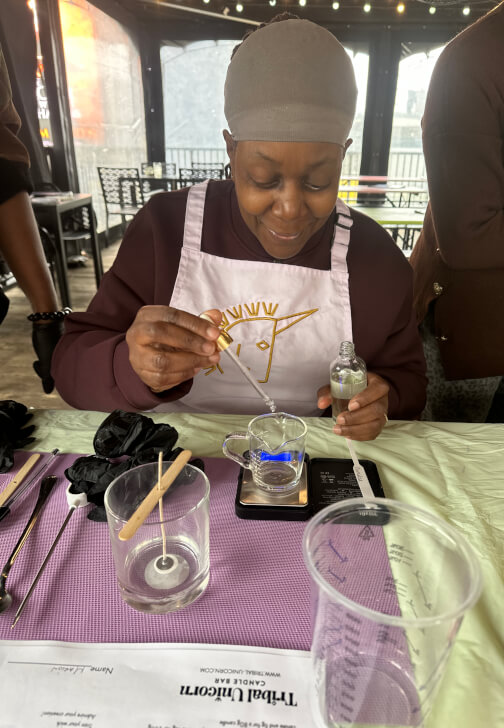 Candle Making Workshop with Caribbean Lunch