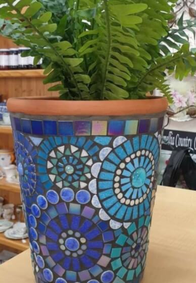 Ceramic Plant Pot Mosaic Making Course