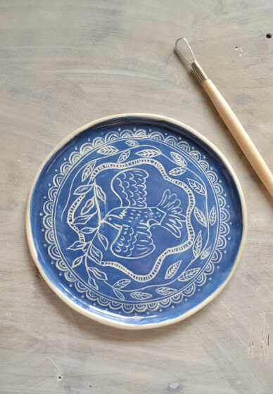 Ceramic Sgraffito Plate Workshop