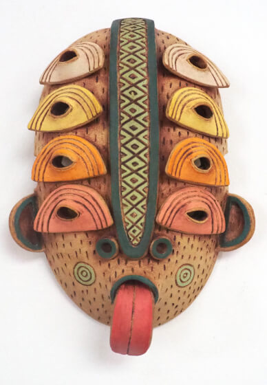 Ceramic Wall Mask with Sgraffito Decoration Workshop