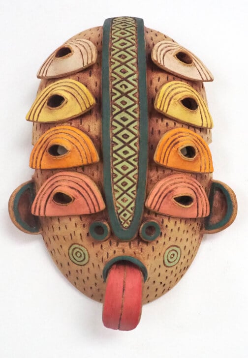 Ceramic Wall Mask with Sgraffito Decoration Workshop