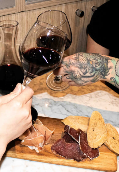 Charcuterie Board and 1 Carafe of Wine