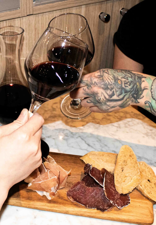 Charcuterie Board and 1 Carafe of Wine