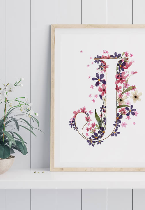 Chichester: Floral Letters