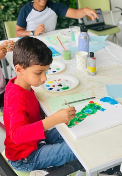 Children's Birthday Party Painting Class