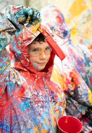 Children's Splatter Painting Class