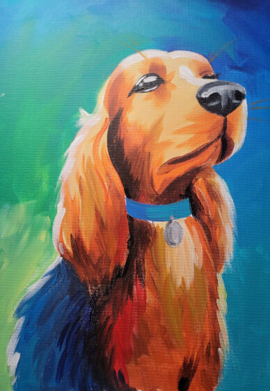 Chilled Out Guided Painting Workshop - Ginger