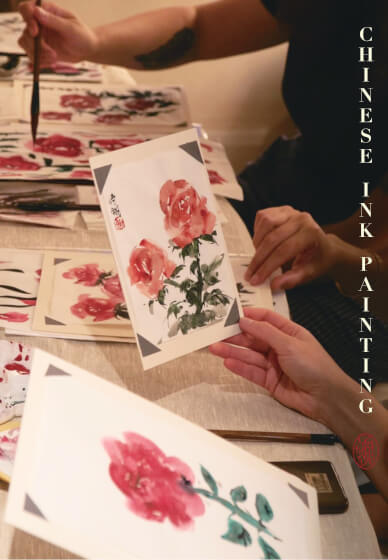 Chinese Ink Painting Workshop - Pomegranate Flower
