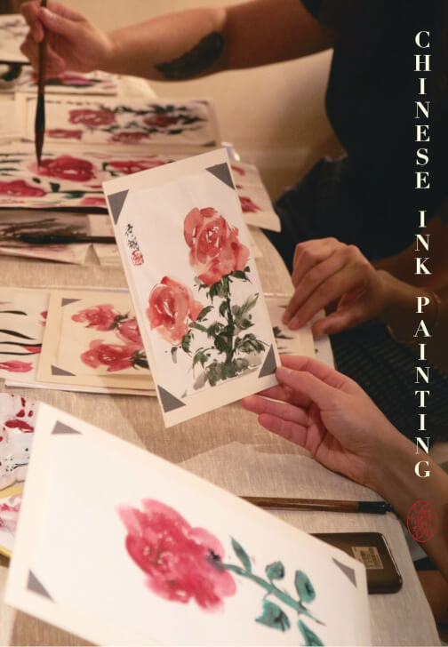 Chinese Ink Painting Workshop - Pomegranate Flower