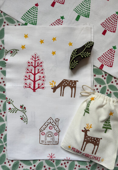 Christmas Block Printing Workshop