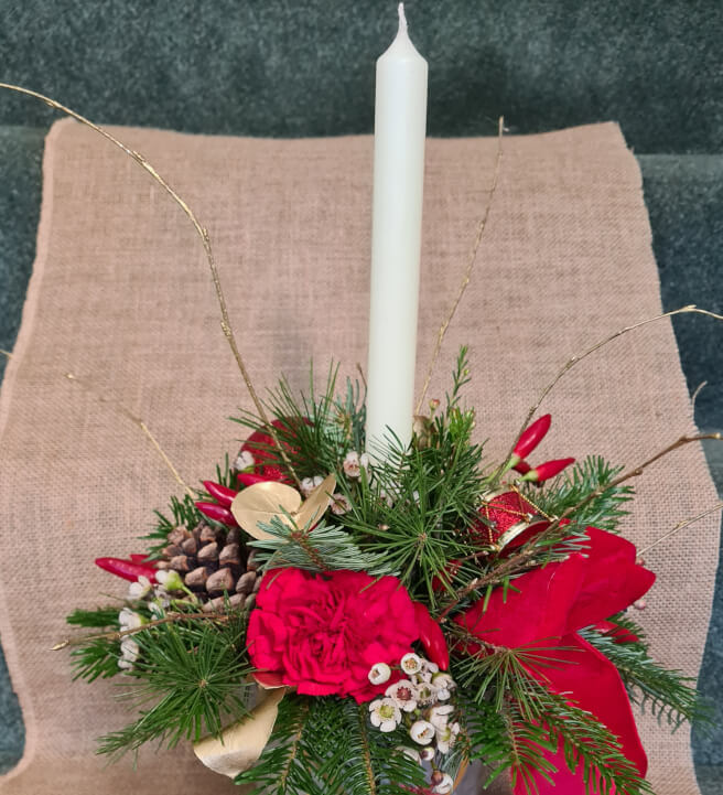 Christmas Candle Arrangement Workshop