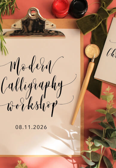 Beginners Christmas Card Calligraphy Workshop