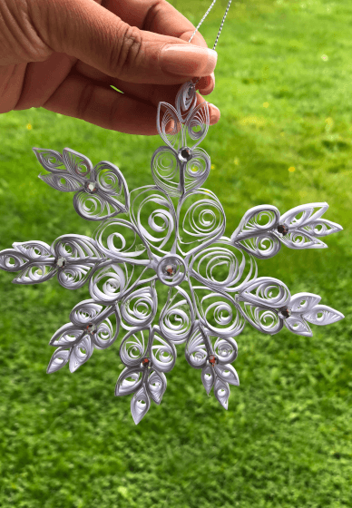 Christmas Decorations Class: Quilled Snowflake Making